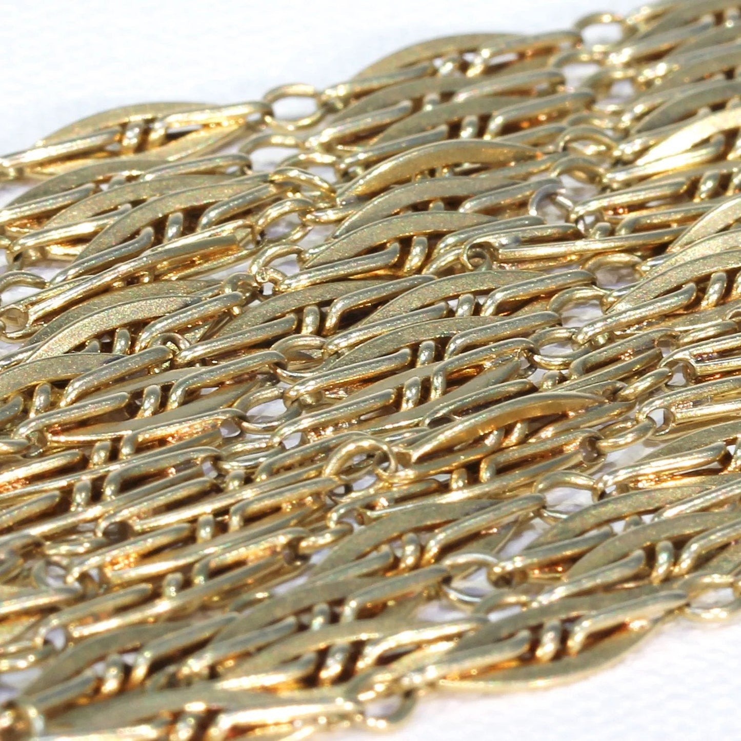 Antique French 60 Long Guard Chain Necklace in 18k Gold, c. 1900