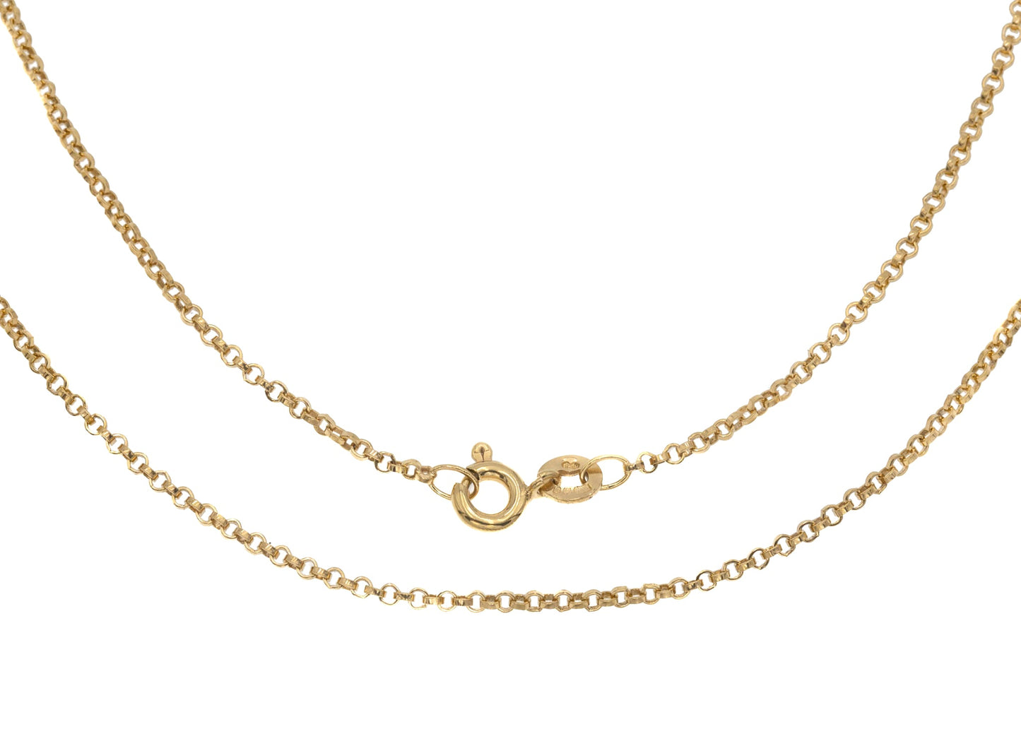 15.5 Skinny 9ct Gold Pendant Chain, 2.4g