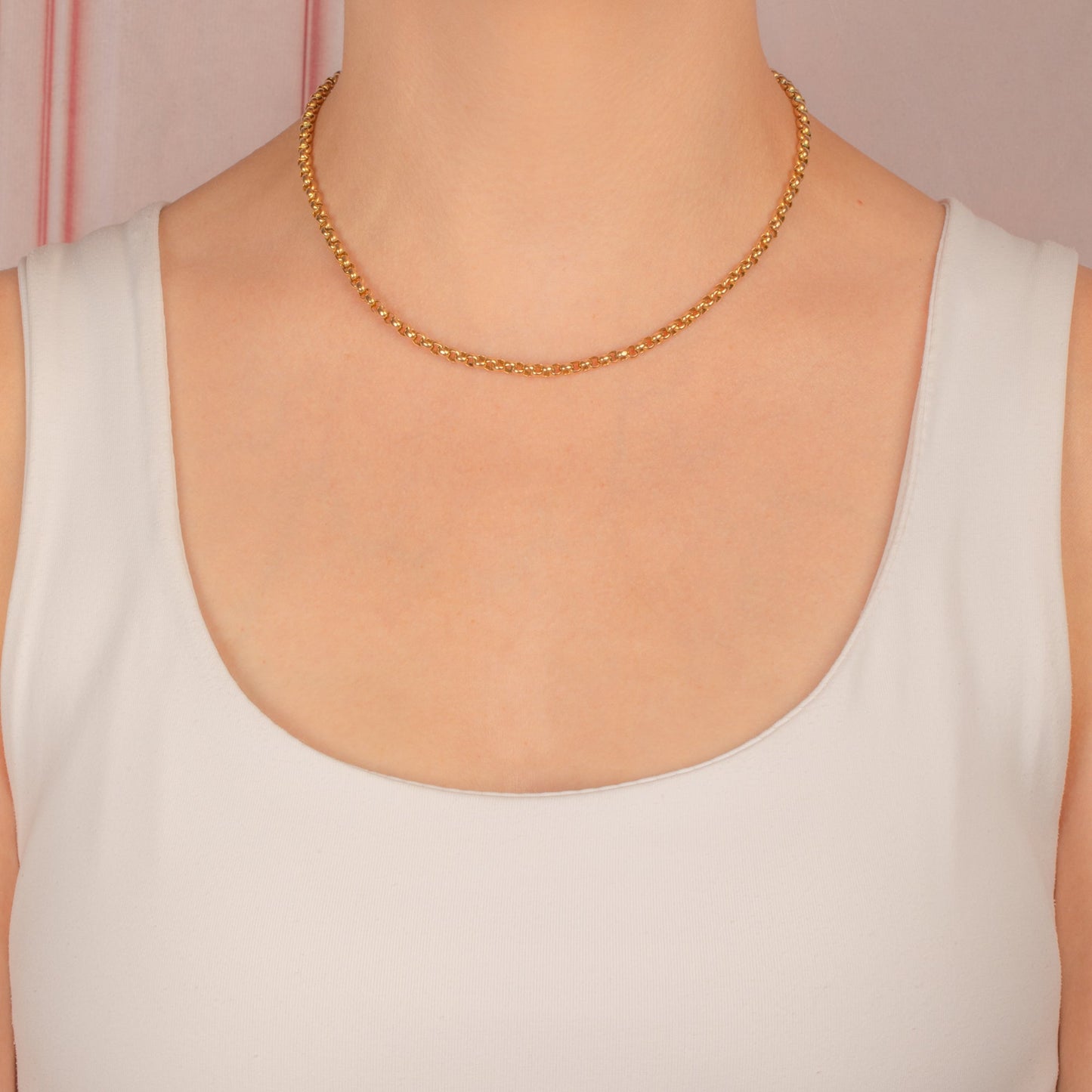 16 Antique 9ct Gold Belcher Chain, with Dog-Clip (11.5g)
