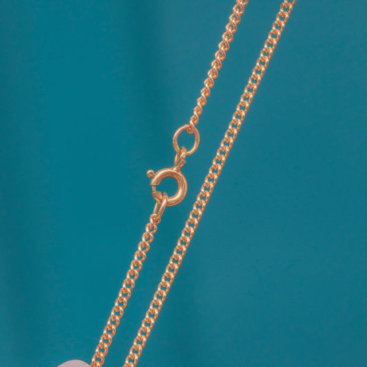 16 9ct Rose Gold Skinny Pendant Chain