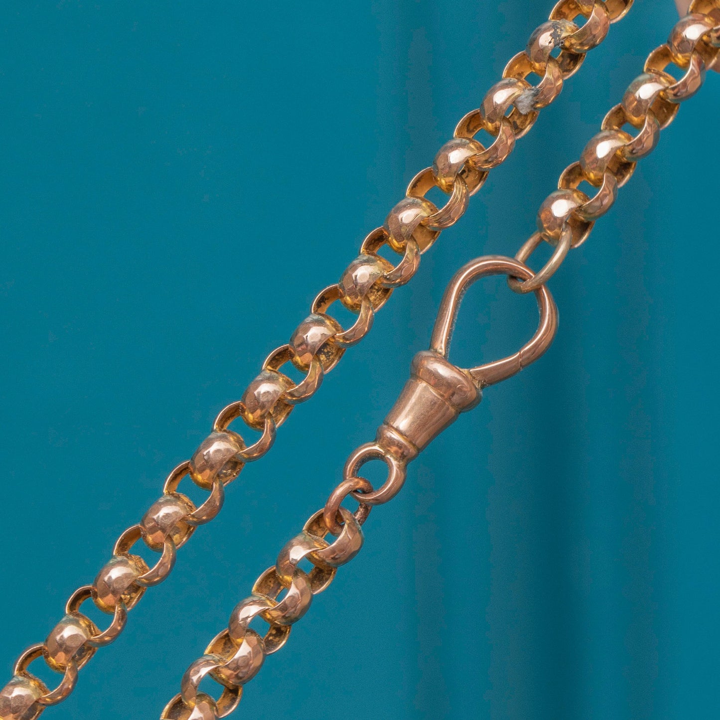 17 9ct Gold Belcher Link Chain with Dog-Clip (14.2g)
