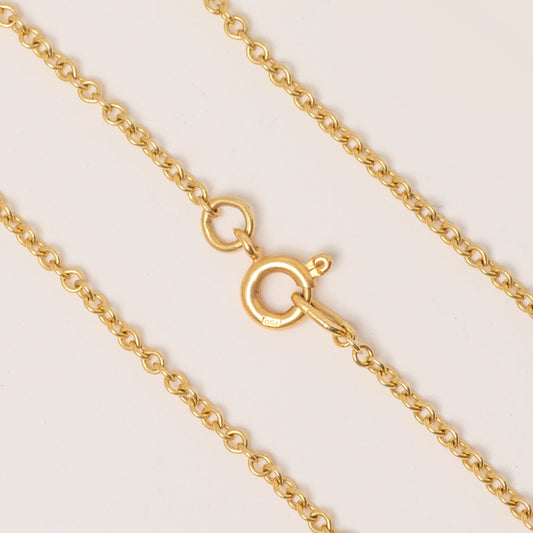 18 18ct Gold Skinny Pendant Chain