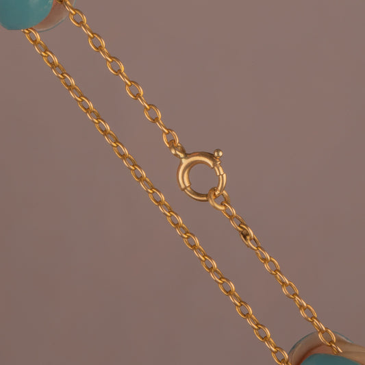 18 Antique 9ct Gold Belcher Chain, 7g